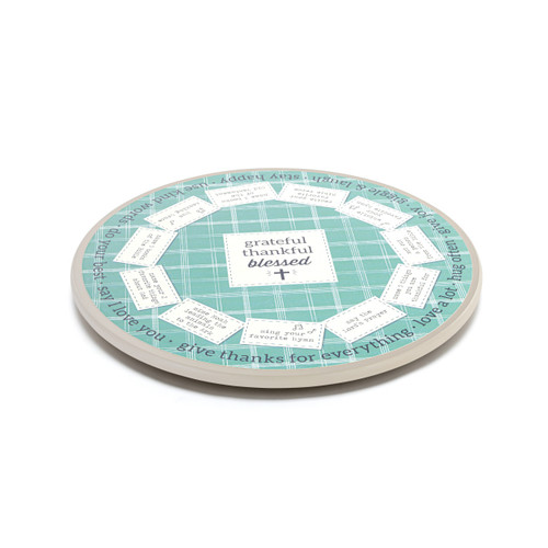 Grateful Thankful Blessed Lazy Susan slide 