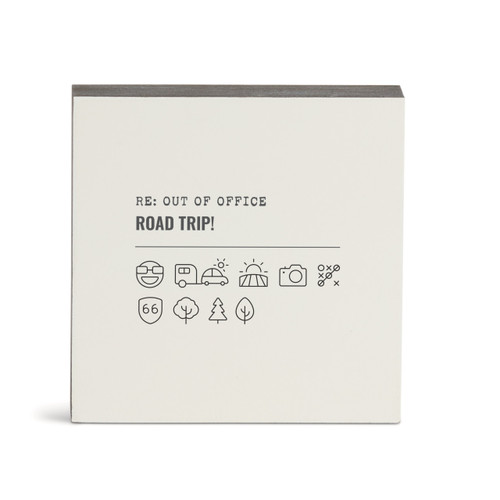 Road Trip Emoji Wall Art - 6"sq. slide 