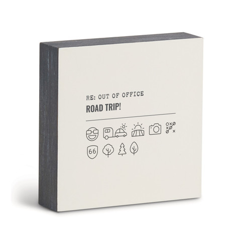 Road Trip Emoji Wall Art - 6"sq. slide 