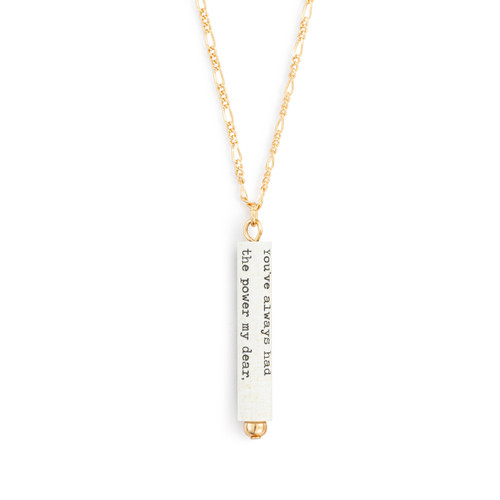 Learn for Yourself Quote Necklace slide 