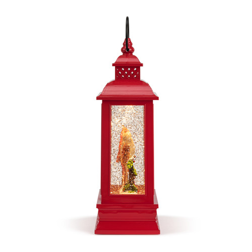 Lit Musical Christmas Cardinals Lantern slide 