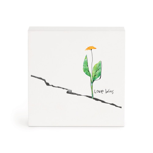 Love Wins Wall Art - 4"sq slide 