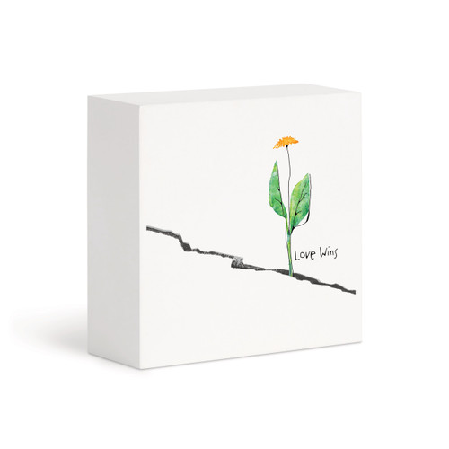 Love Wins Wall Art - 4"sq slide 