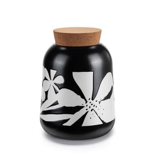 Bold Floral Medium Cork Lid Canister slide 