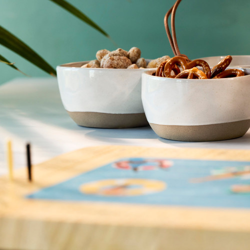 White Lotta Delish Tri-Bowl slide