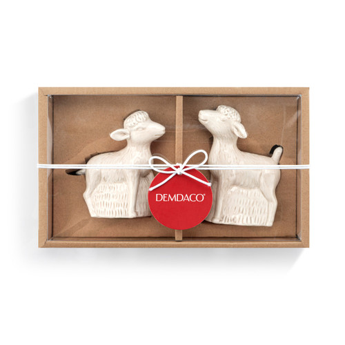Nativity Lambs Salt and Pepper Shakers - Set of 2 slide 