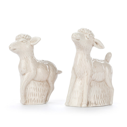 Nativity Lambs Salt and Pepper Shakers - Set of 2 slide 