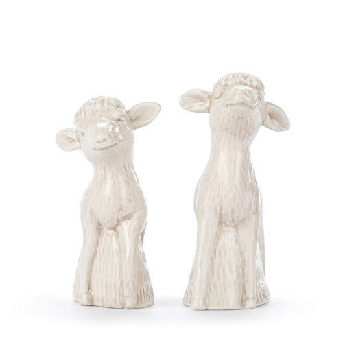 Nativity Lambs Salt and Pepper Shakers - Set of 2 slide 