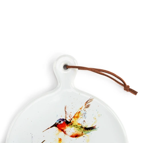 Stopping By Hummingbird Mini Ceramic Serving Board slide 