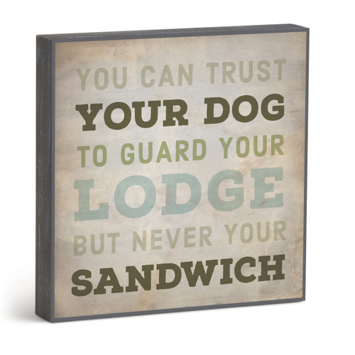 Trust Your Dog Wall Art - 10"sq. slide 