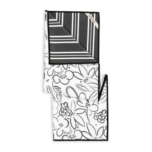 Modern Floral Absorbent Reversible Towel - 18x30in slide 