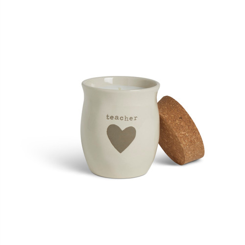 Teacher Heart Small Candle slide 