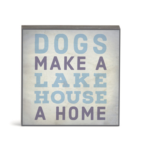 Lake House Wall Art - 6"sq. slide 