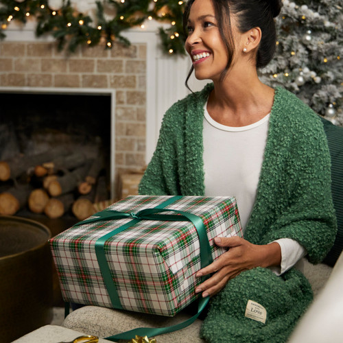 Giving Shawl - Green slide 