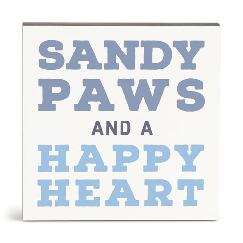 Sandy Paws Wall Art - 10"sq. slide 