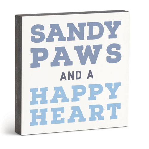 Sandy Paws Wall Art - 10"sq. slide 