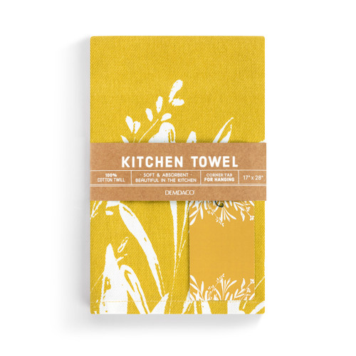 Gold Leaves Kitchen Towel slide 
