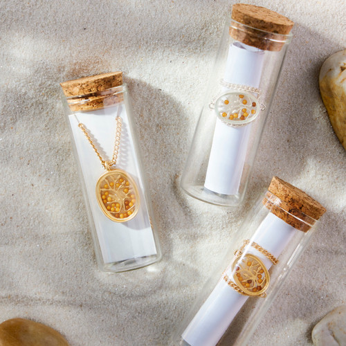 Mustard Seed Necklace - Gold slide 