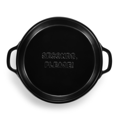 Black Gather 'Round Pie Dish slide 