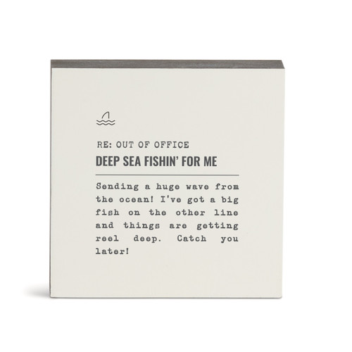Deep Sea Fishin' Wall Art - 6"sq. slide 
