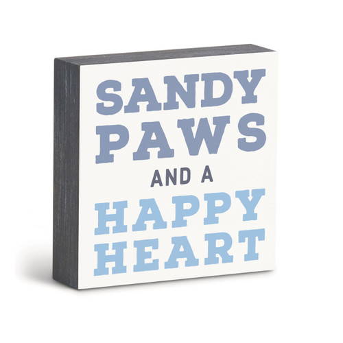 Sandy Paws Wall Art - 6"sq. slide 