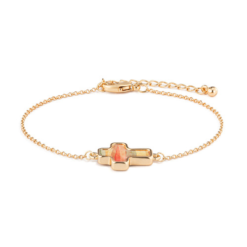 Artful Cross Bracelet - Love slide 