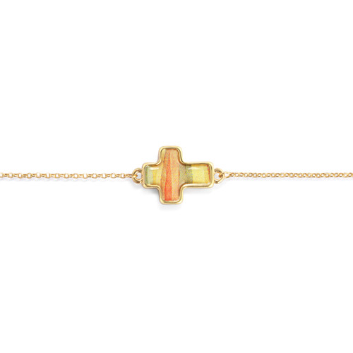 Artful Cross Bracelet - Love slide 
