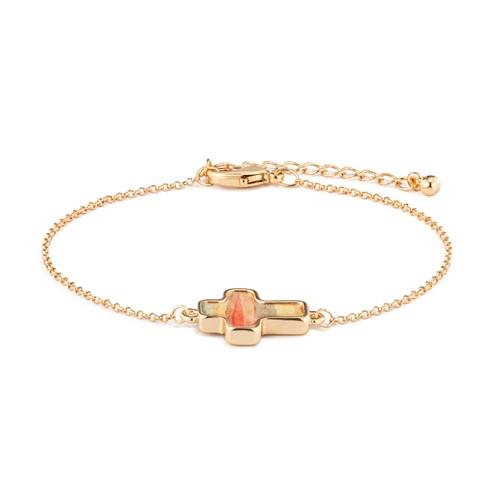 Artful Cross Bracelet - Love slide 