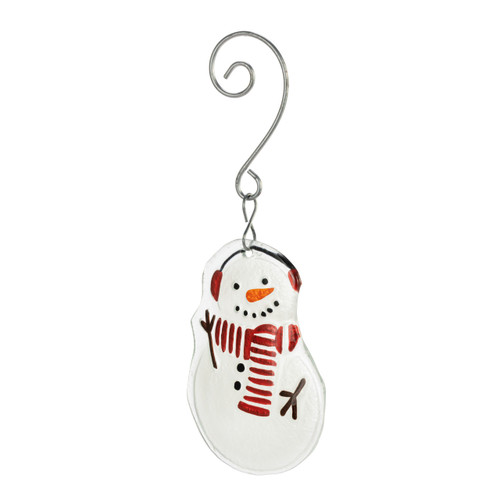 Snowman Glass Ornament slide 
