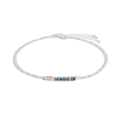 Necklace Set of 3 - Gunmetal Silver slide 
