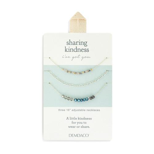 Necklace Set of 3 - Gunmetal Silver slide 