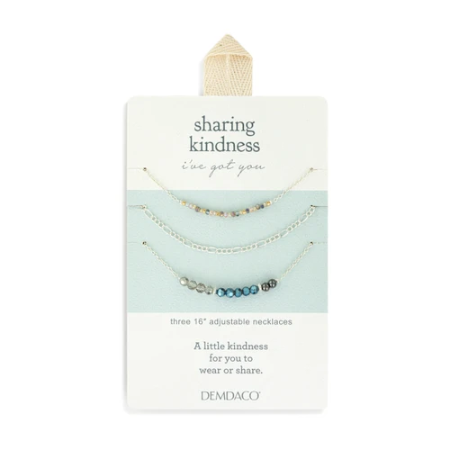 Necklace Set of 3 - Gunmetal Silver slide 