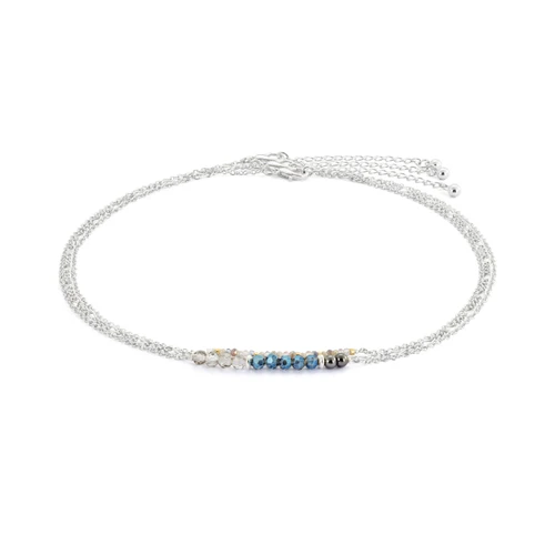 Necklace Set of 3 - Gunmetal Silver slide 