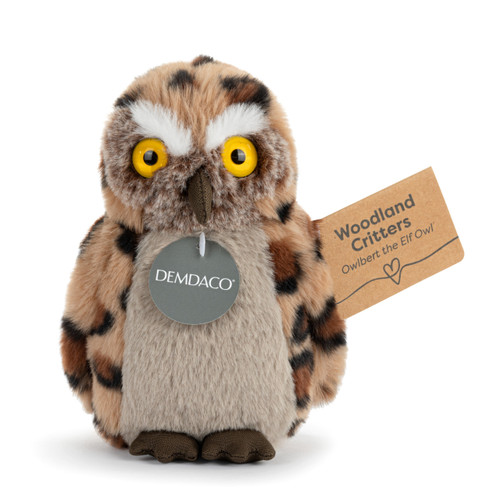 Animalcraft Elf Owl Beanbag Stuffed Animal 3" x 5" slide 