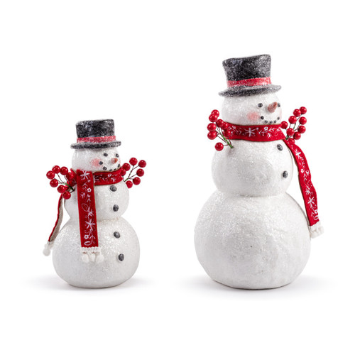 Snowmen Berry Branch Figures - 2 Assorted slide 