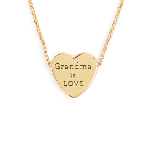 Art Heart Necklace - Grandma slide 