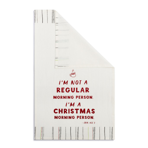 Live From Snack Time Christmas Morning Person Red Flour Sack Towel - 17x28in slide 