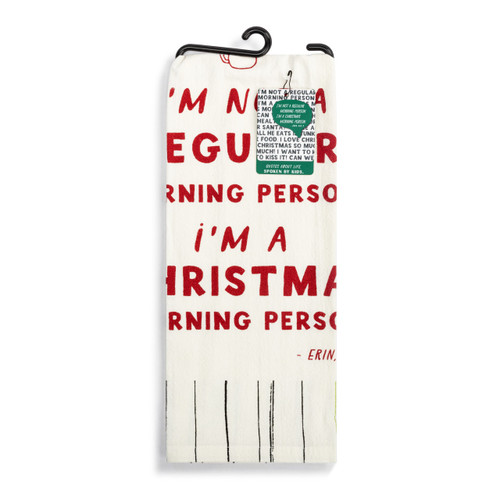 Live From Snack Time Christmas Morning Person Red Flour Sack Towel - 17x28in slide 