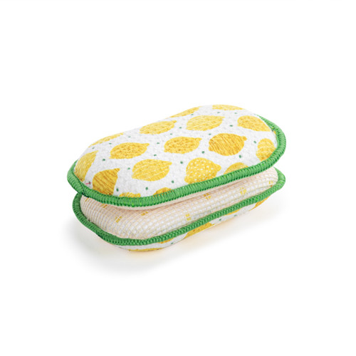 Lemons Absorbent Reversible Sponges Set of 2 - 3x5in slide 