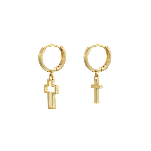 Mismatched Cross Earring Set slide 
