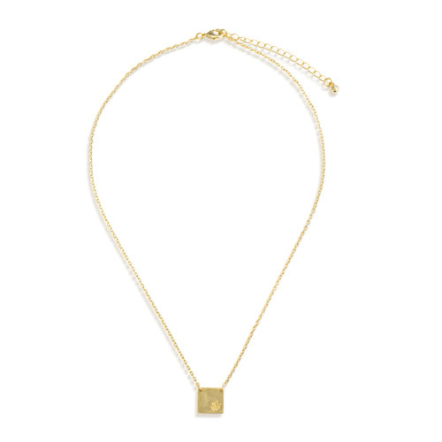 Daisy Charm Gold Necklace 16in slide 