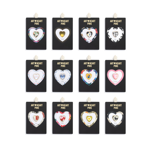 Art Heart Enamel Pin 12pc set slide 