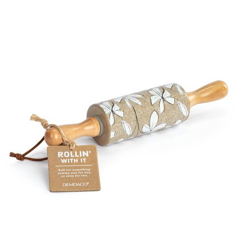 Magnolia Ceramic Rolling Pin - 9in slide 