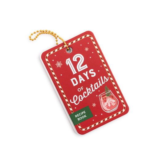 12 Days of Cocktails Holiday Recipe Book - 2.5x4in slide 