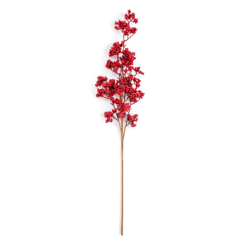 Red Christmas Berry Spray Pick - 30in slide 