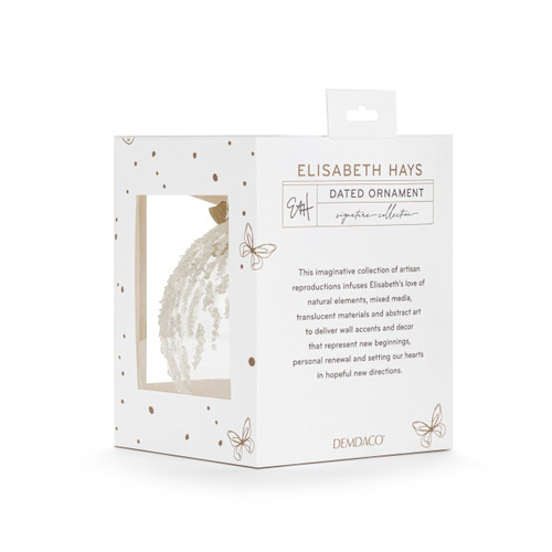 Elisabeth Hays 2025 Butterfly Dated Ornament - 4in slide 