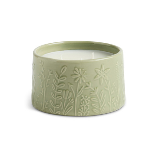 Green Botanical Citronella Mint Candle - 15oz slide 