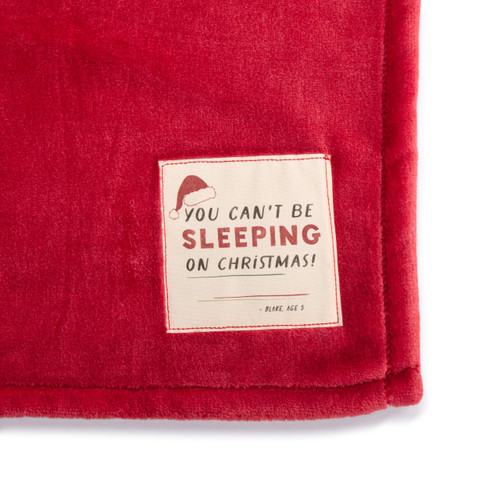Live From Snack Time Sleeping on Christmas Red Ombre Throw Blanket - 50x60in slide 