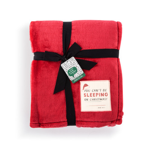 Live From Snack Time Sleeping on Christmas Red Ombre Throw Blanket - 50x60in slide 