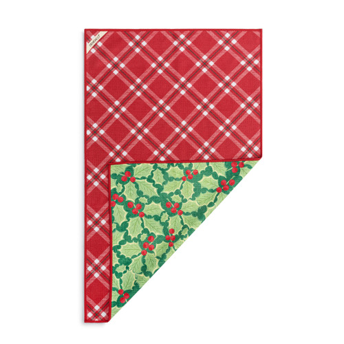 Green Holly Absorbent Double Sided Towel - 18x30in slide 